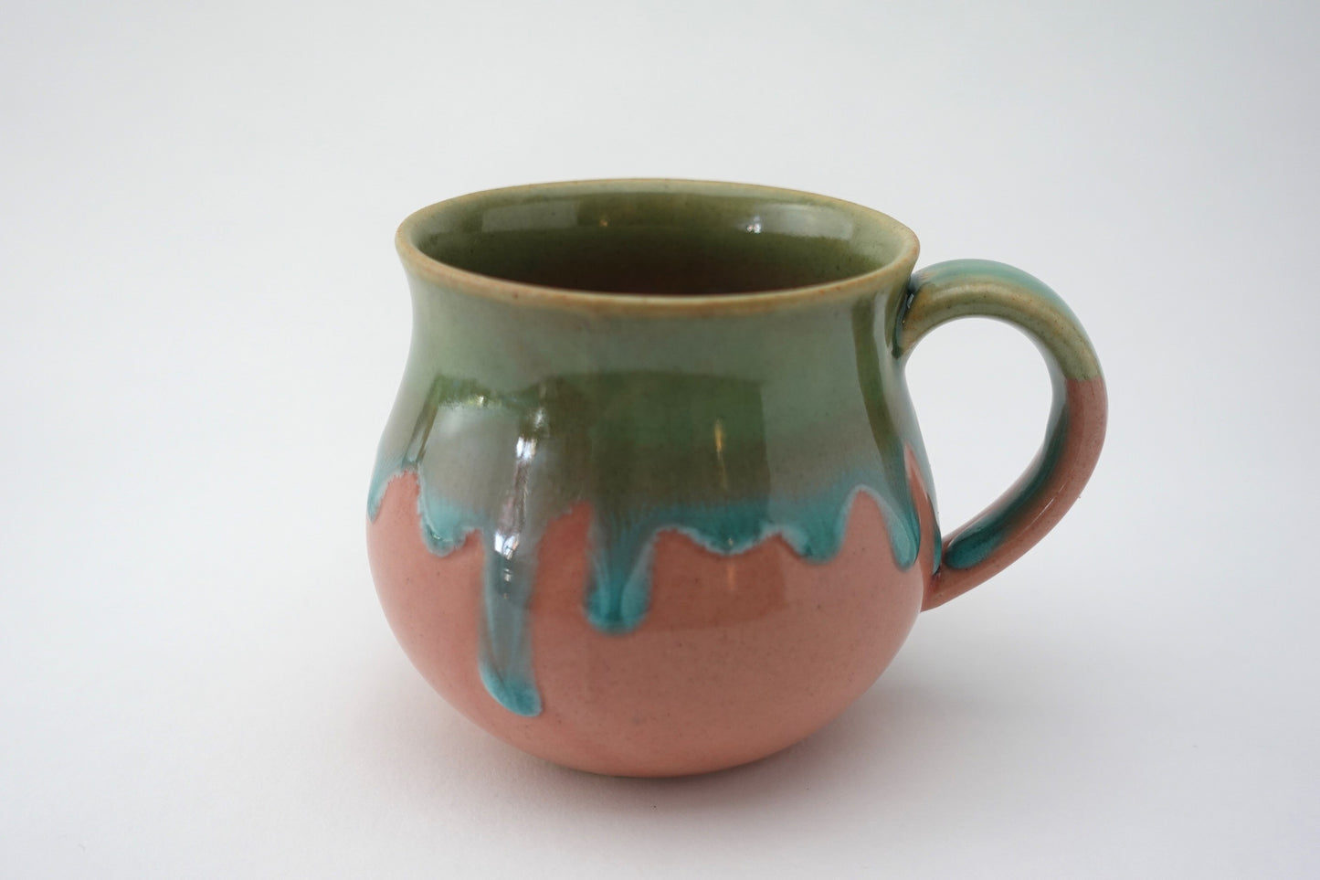 Folk Design 白釉流しピンク アロママグ