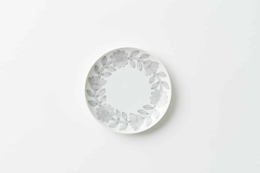 デイジー 18cmプレート グレー