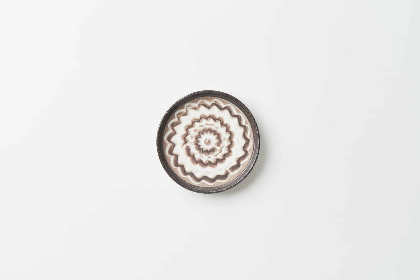 FD白釉波紋 珈琲カップソーサー