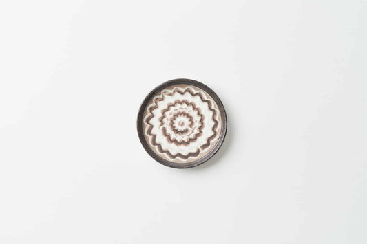 FD白釉波紋 珈琲カップソーサー