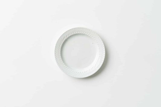 ローズマリー 17.5cmリムプレート ホワイト