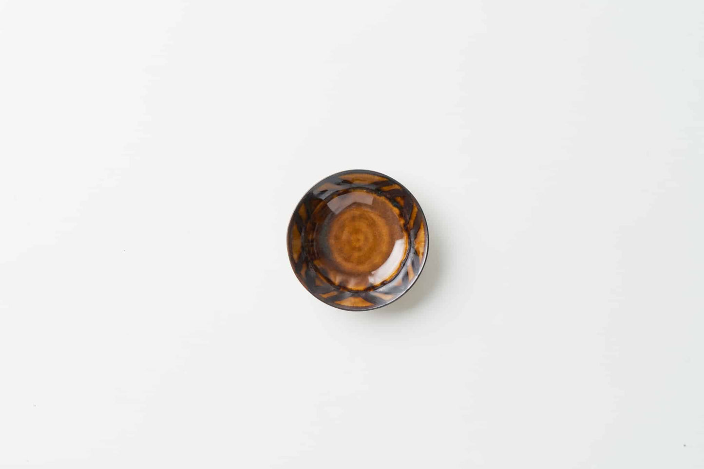 FD矢羽飴釉 カップ&ソーサー