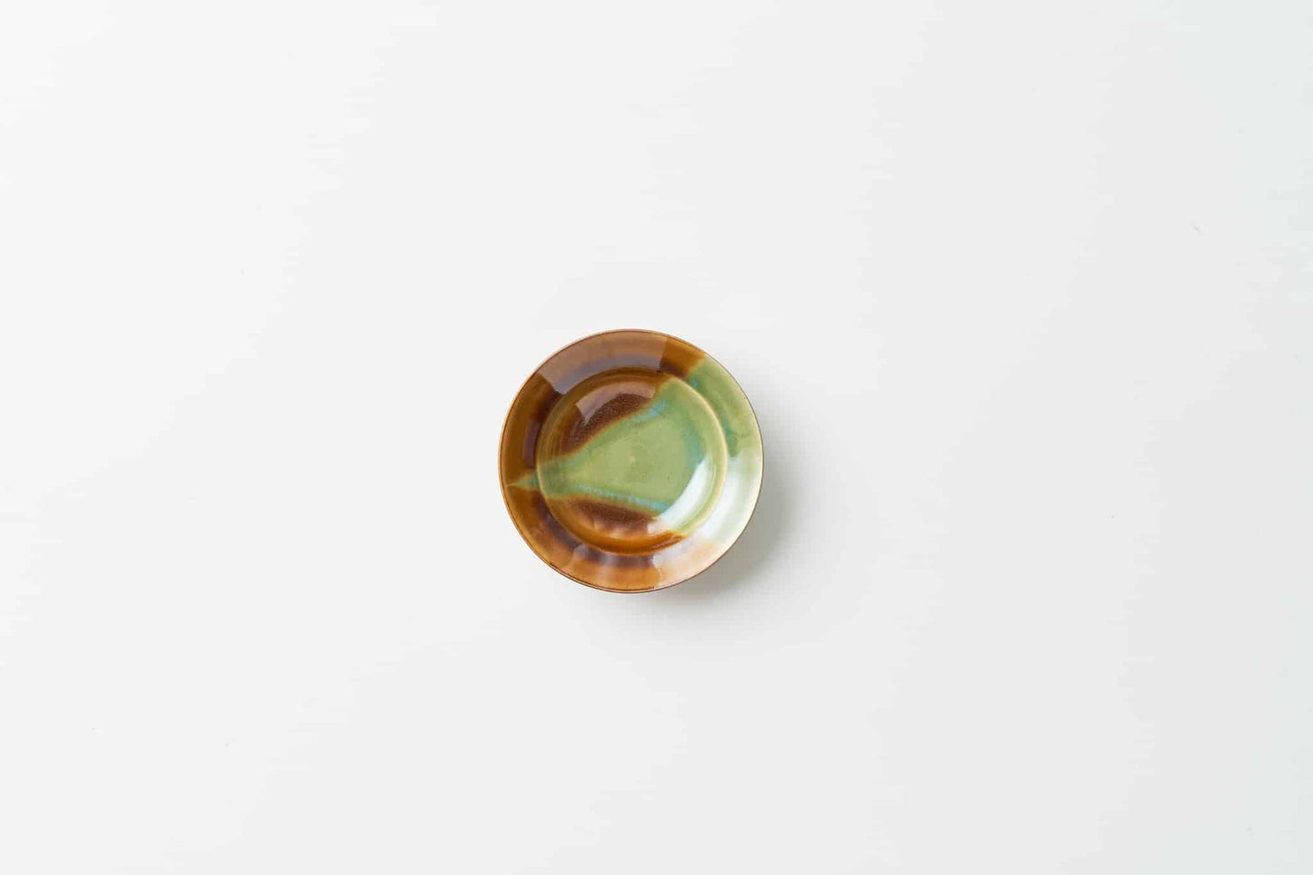 FD掛分織部飴釉 カップ&ソーサー