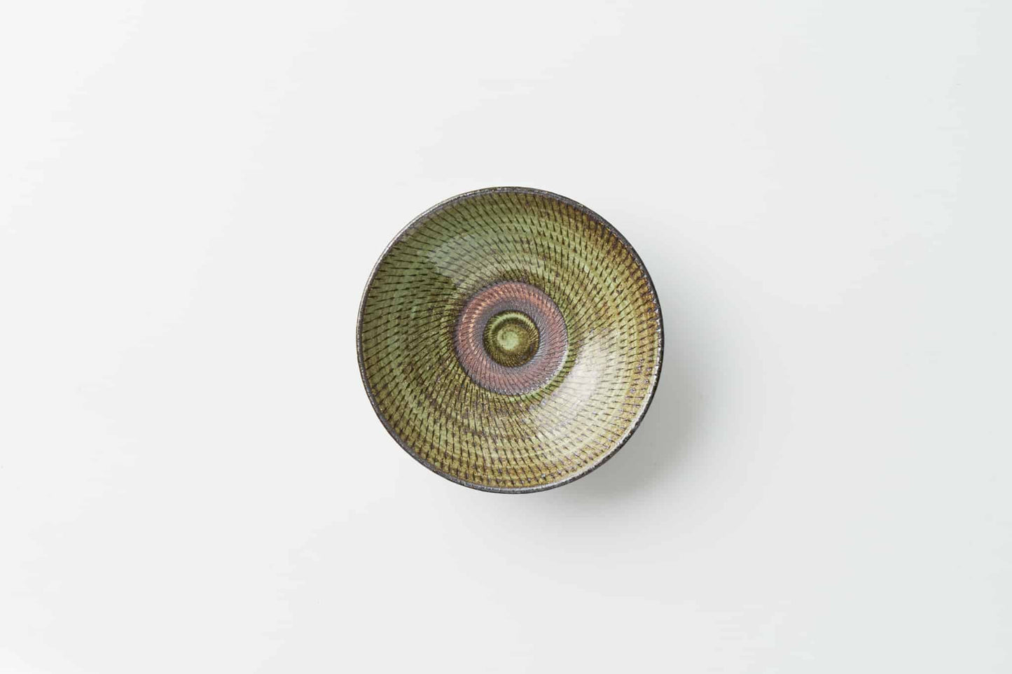 荒土織部飛び鉋 平碗