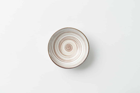 まわし刷毛目 平碗