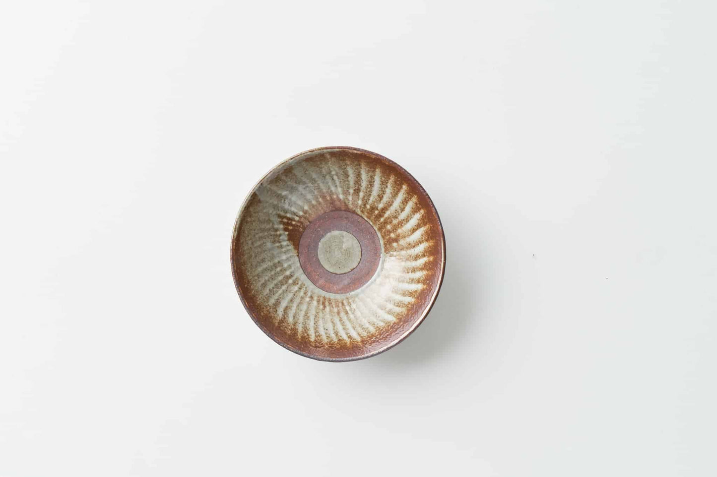 荒土粉引打ち刷毛 平碗