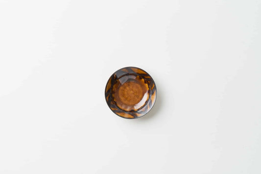 FD矢羽飴釉 仙茶碗&茶托