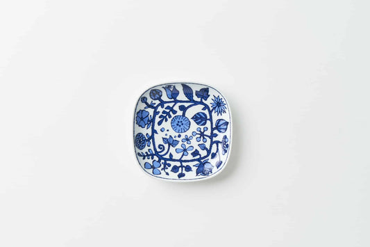 フラワーパレード 角プレート小白