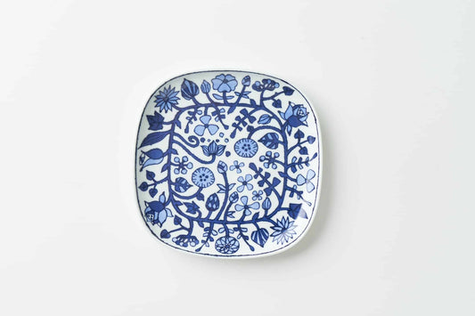 フラワーパレード 角プレート大白