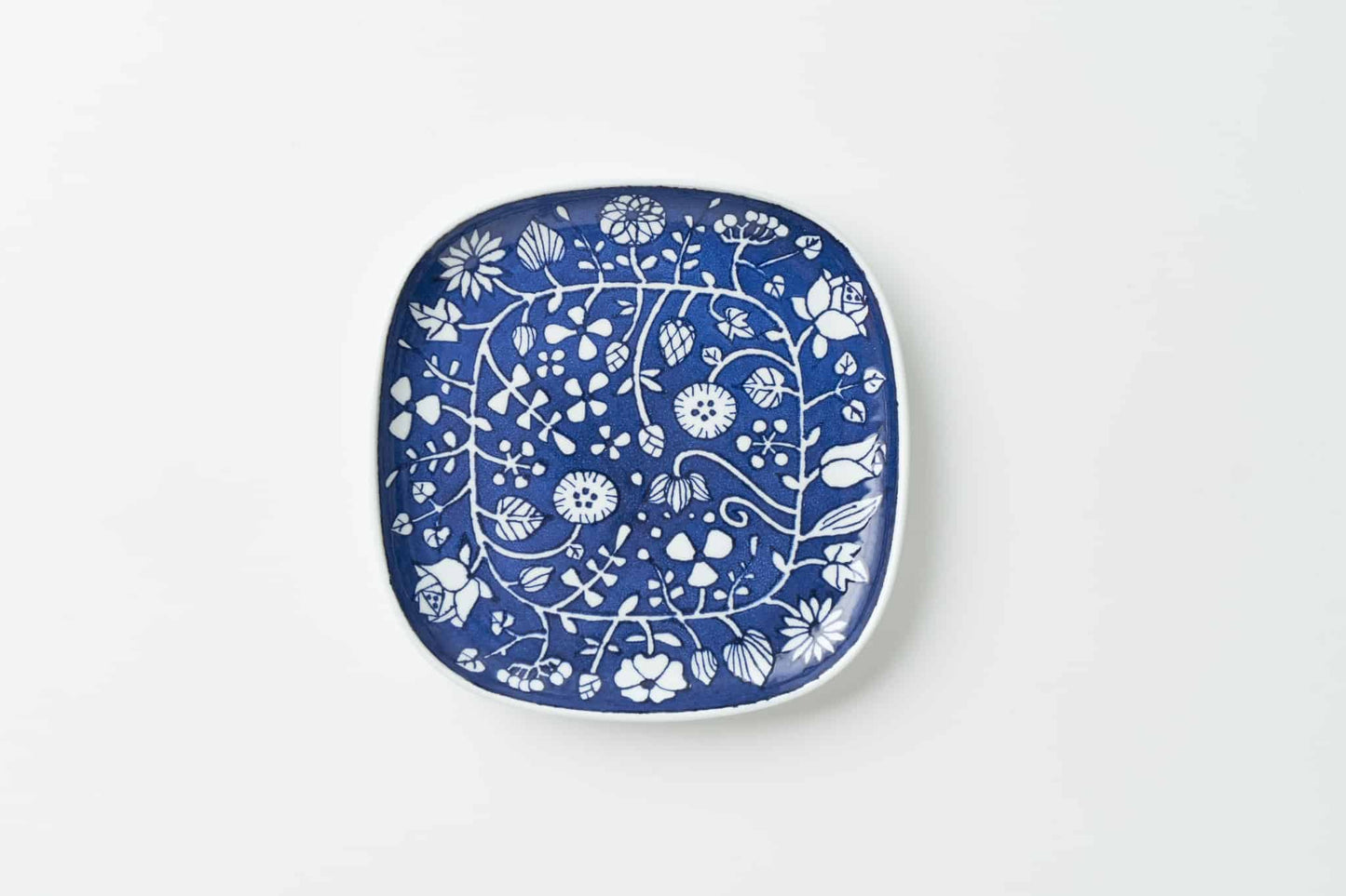 フラワーパレード 角プレート大青