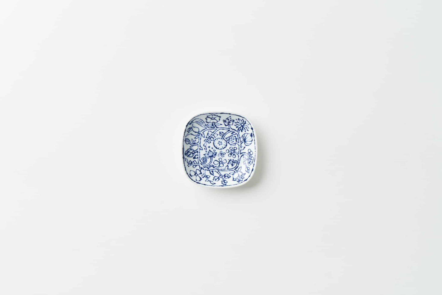 フラワーパレード 角小皿ライン