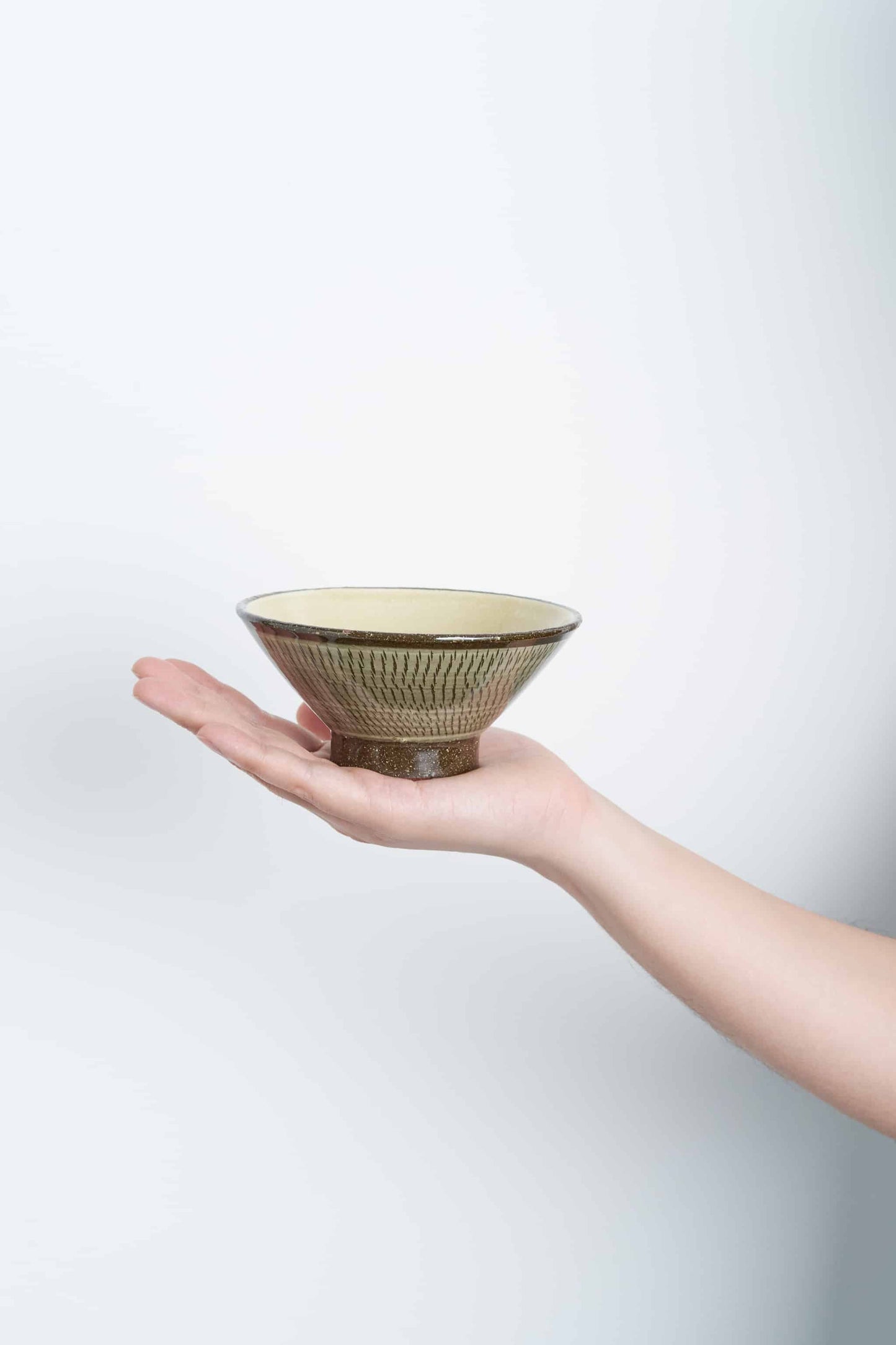 FD黄釉飛びカンナ 茶付