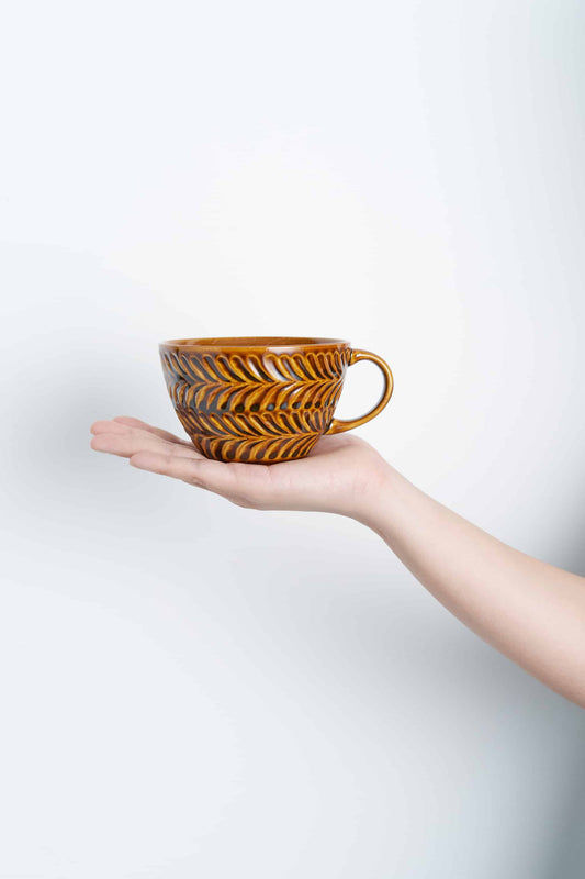 ローズマリー スープマグ ブラウン