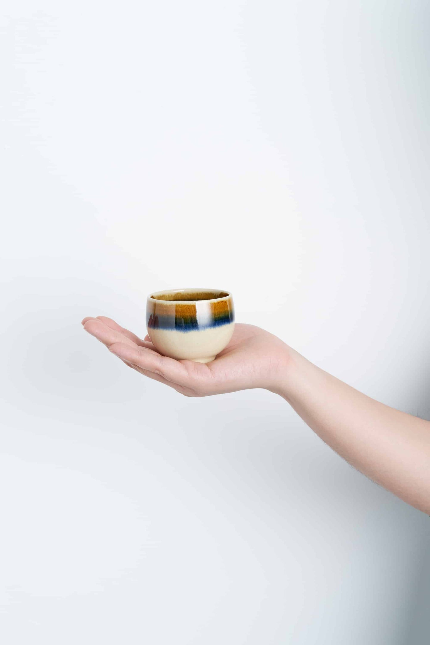 FD二色巻 仙茶碗&茶托