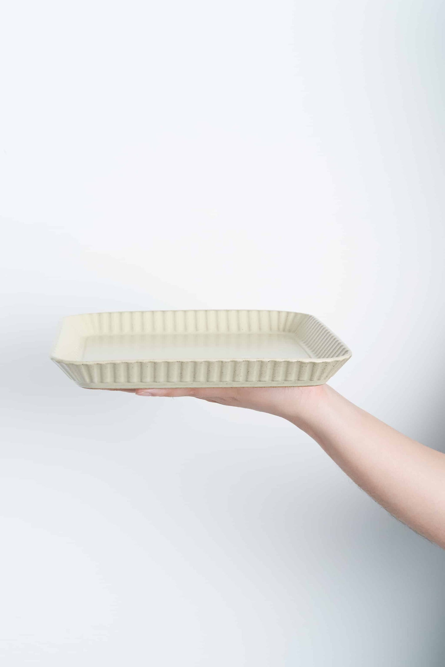 プリーツ 盛皿イエロー