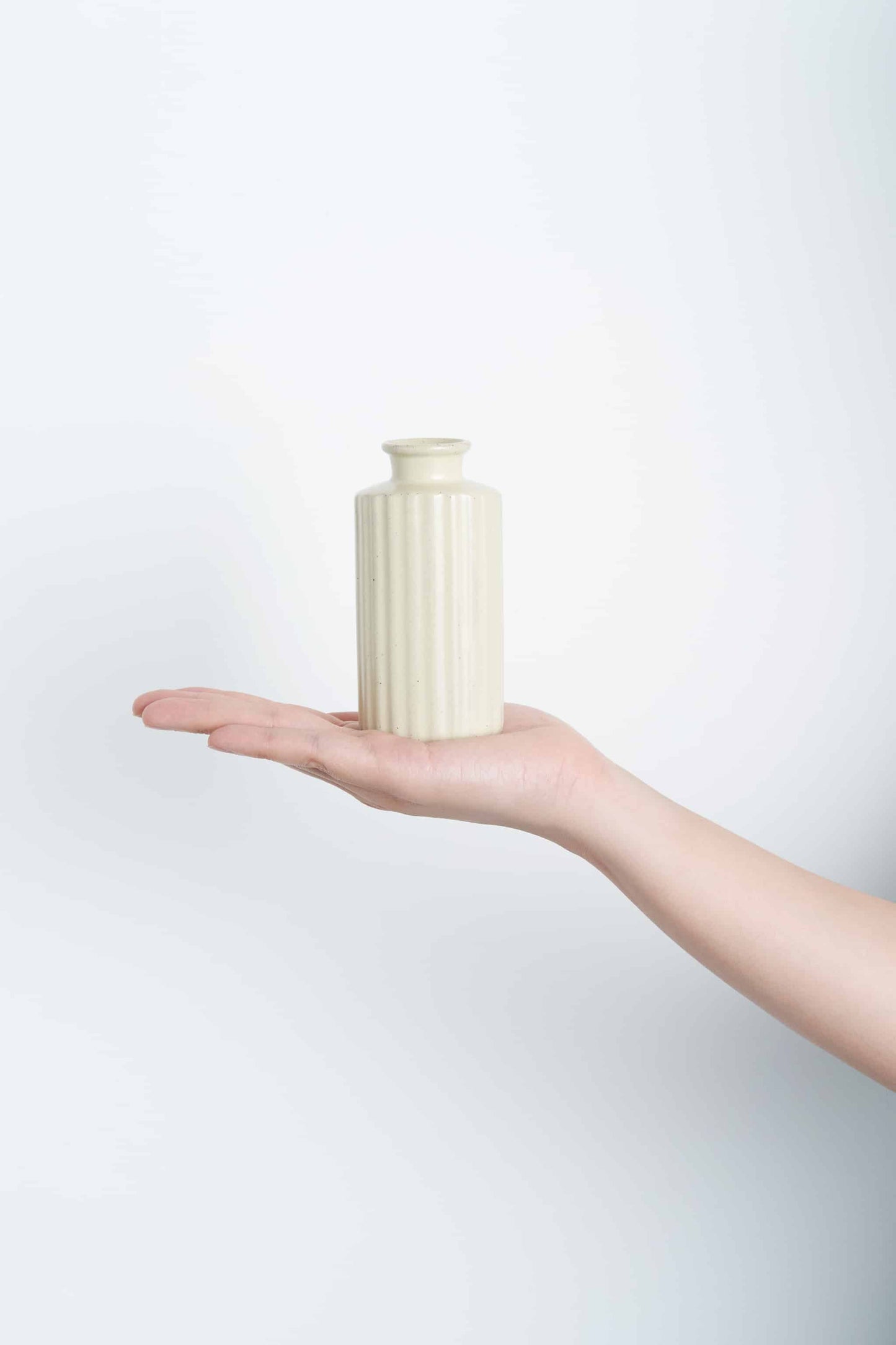 プリーツ 一輪挿 イエロー