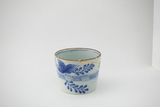 金線古染萩 蕎麦猪口