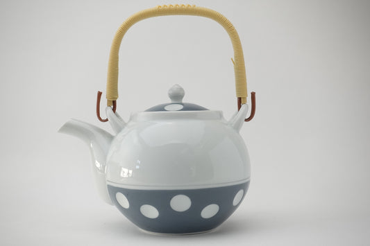 吉田水玉 丸土瓶 グレー