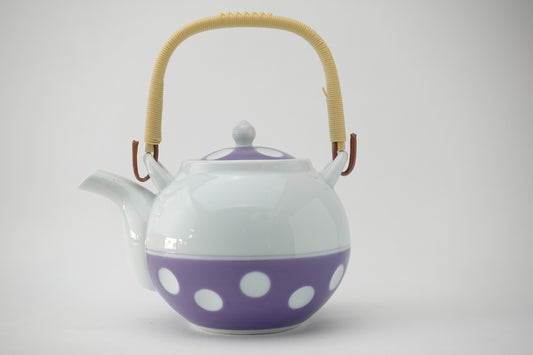 吉田水玉 丸土瓶 パープル