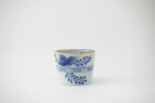 金線古染萩 蕎麦猪口