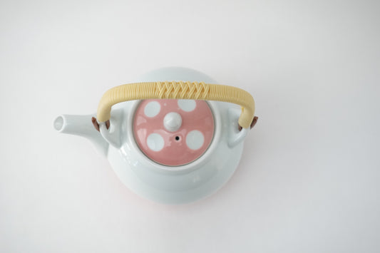 吉田水玉 丸土瓶 ピンク