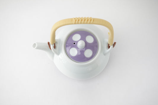 吉田水玉 丸土瓶 パープル