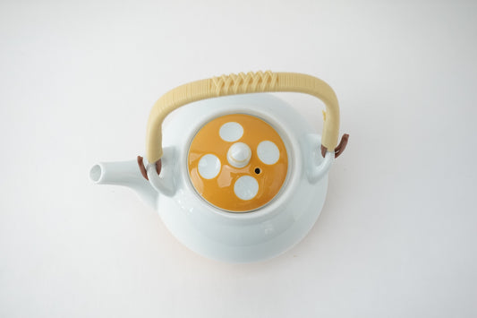 吉田水玉 丸土瓶 オレンジ