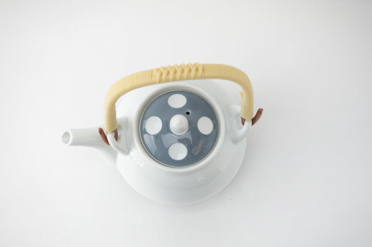 吉田水玉 丸土瓶 グレー