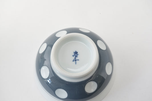 吉田水玉 飯碗 グレー