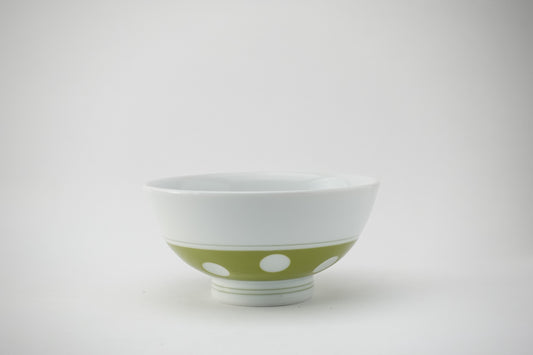 吉田水玉 飯碗 グリーン
